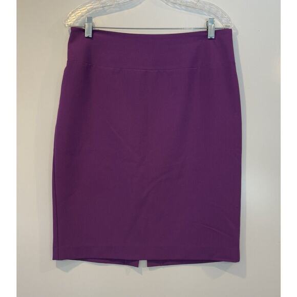 Ellen Tracy Purple Pencil Skirt Career Womens Size‎ 8 (1737) - Picture 1 of 5